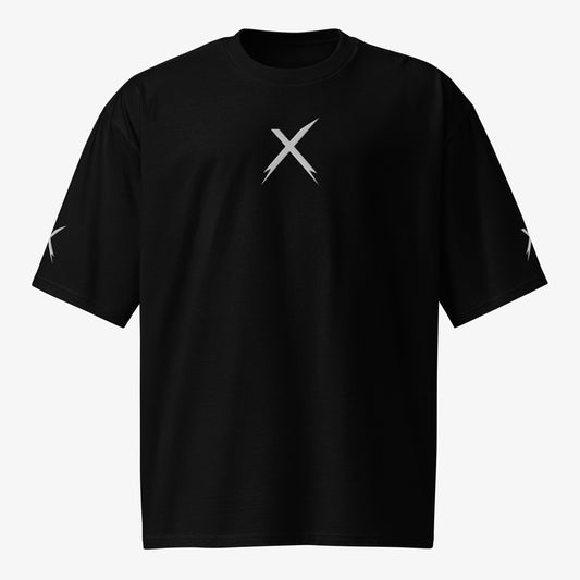 HOOKYX Heavyweight Oversized Black Street Tee Series X