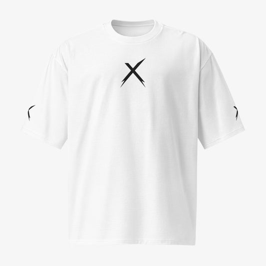 HOOKYX Heavyweight Oversized White Street Tee Series X