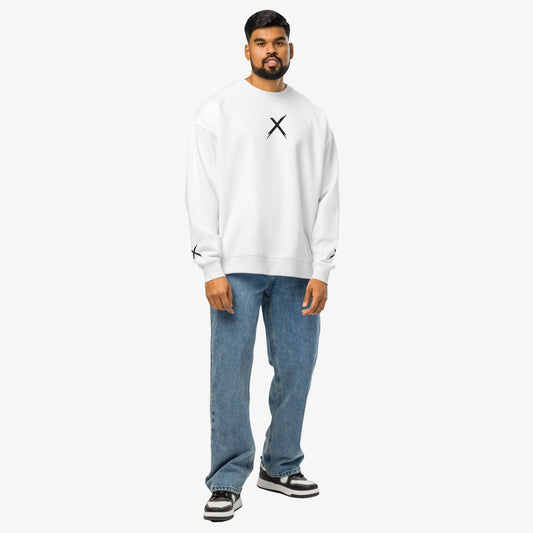 HOOKYX Oversized Sweatshirt White Series X
