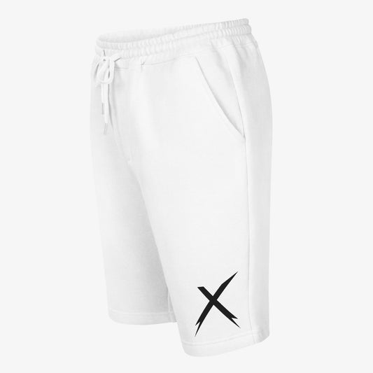 HOOKYX White Series X Men's Ultra-Soft Relaxed Fit Fleece Shorts